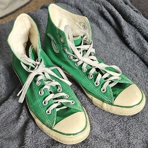 Converse All Stars High Tops Green Men's 7 Women's 9